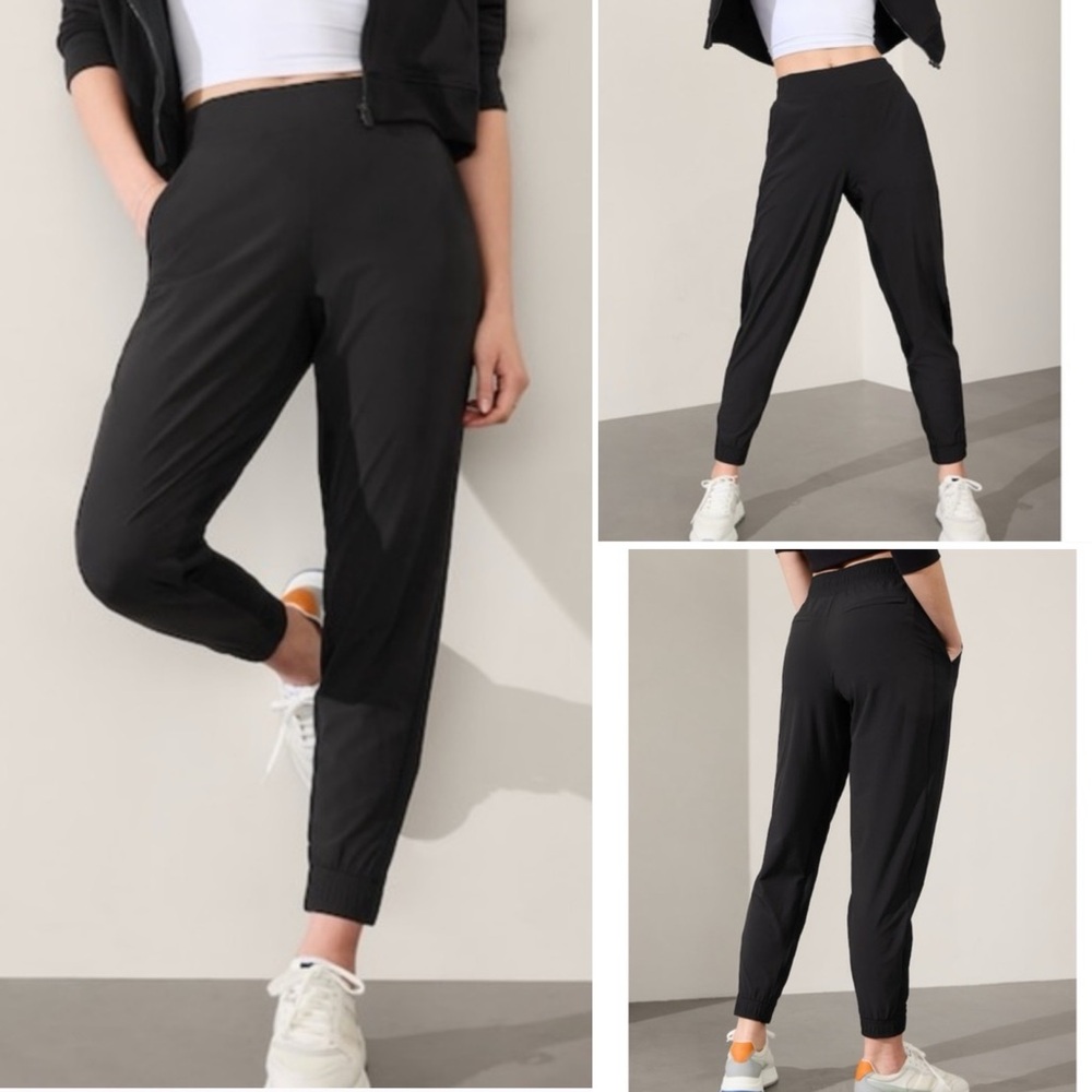 Athleta Brooklyn Jogger Pants in Black Women's Size 12